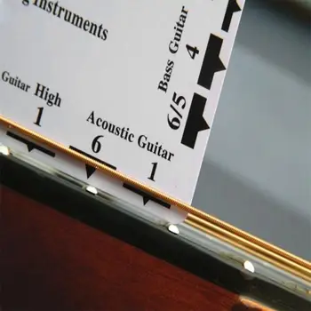 Инструмент за измерване на височина китарни струни, двупосочен измервателен уред за китарен fretboard, леки аксесоари за музикални инструменти