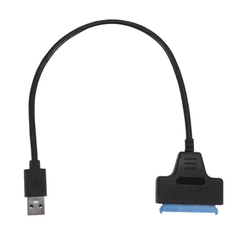 Кабел-адаптер за твърд диск SATA с USB 3.0 към 2.5 инча, конвертор за SATA USB 3.0-черен