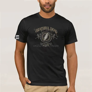 Кафява официалната тениска grateful Dead Болт, Мъжки t-shirt