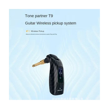 Китара T9 от въглеродни влакна, безжичен Приемник за система 5.8 G, вграден акумулаторна безжична китара предавател