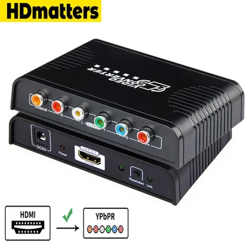 Компонентен видео конвертор HDMI и ypbpr компонент в 1080P HDMI в Компонентен видео Конвертор RGB с Цифрово коаксиальным звук за PS4 Apple TV