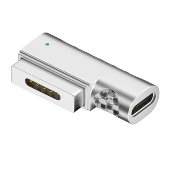 Конвертор зарядно устройство на магнитен щепсела Type-C На Магнитен адаптер с чип 2 PD с Индикатор за зареждане 18,5 В-20 за MacBook Air/Pro