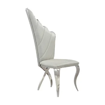 Лесни и модерни трапезни столове в стил постмодерното минималистичен от неръждаема стомана за ресторант creative wing