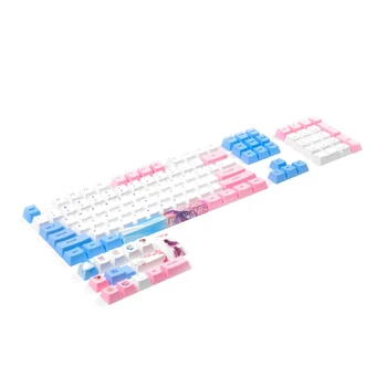 Механични капачки за ключове, Сини, розови, момичета, OEM 118 клавиш за превключватели Cherry MX