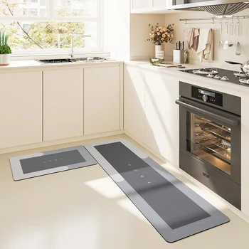 Минималистичные кухненски постелки на пода и непромокаеми и абсорбиращи масло, удобен за изсушаване на Кухненски постелки силиконови подложки за баня