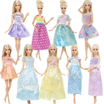 Модно куклено рокля за кукла Барби, Сватбената рокля на Принцеса, пола-фея, Жилетки, облекло за момичета, Аксесоари 11,5 инча, Детска играчка за подарък