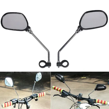 Мотоциклетни Огледала за обратно виждане-glare HD, Мотоциклетное Черно Страничното огледало на Кормилото За Скутери, Мотори, Мотоциклети, Регулируема
