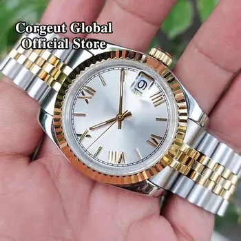 Мъжки часовник 36 мм/39 мм, стерилна циферблат NH35, автоматични механични relogio masculino, сапфирен кристал, светещи водоустойчив ръчен часовник