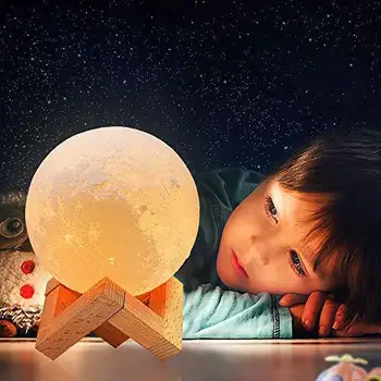 На лунна Светлина LED лека нощ На Батерии със Стойка Звездна Лампа Декор за Спалня Нощните Лампи Детски Подарък на Лунна Светлина Точков Led Лампа Embutir