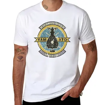 Нова тениска с ивици Cosmo Navy Yamato BBY-01, забавни тениски, корея, модна тениска с графики, тениска Оверсайз, мъжки високи тениски
