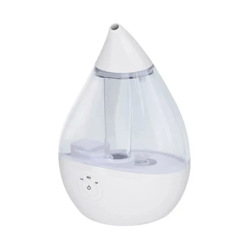 Овлажнител на въздуха HALLS® с капки студена мъгла, 0,5 литра, прозрачна/бяла