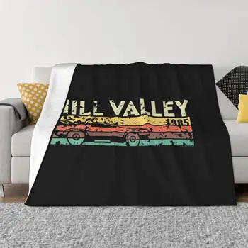 Одеяла Back To The Future Hill Valley 1985, Бархатное украса, Дышащее ультрамягкое покривка за спално бельо, покривки за спални