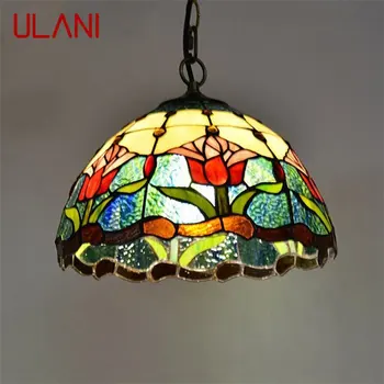 Окачен лампа ULANI Тифани LED Лампа Модерни цветни осветителни тела За украса на дома Трапезария
