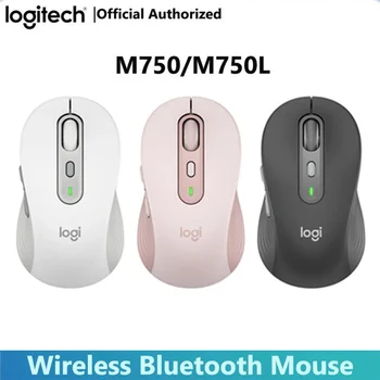 Оригиналната Безжична Bluetooth мишка Logitech Signature Plus M750 M750L, Мишката с мек звук, Поддържа превключване на до 3 устройства За Mac/Win