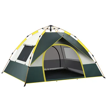 Палатка за нощуване на открито в продължение на 2-3 човека, Напълно автоматична палатка, быстрораскрывающаяся солнцезащитная водоустойчив палатка за оцеляване в кампаниите