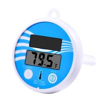 Плаващ термометър за басейн, Wi-Лесни за четене, термометър за басейна, Слънчев дигитален термометър за басейн