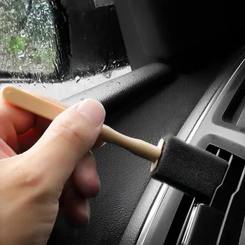 Подобно на гъба, четка за вентилация на автомобилния климатик Почистване на интериора на Автомобила Отстраняване на прах с Четка за Детайли Подробности за Пречистване на предната решетка Аксесоари за интериора на колата