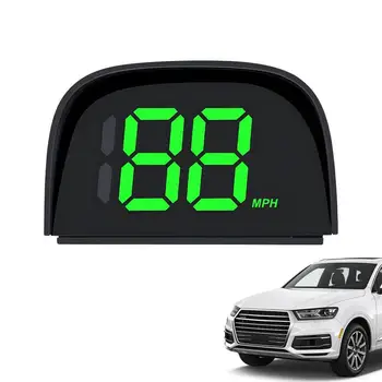 Предупредителен дисплей за автомобили с Автоматична скорост на Автомобила Hud GPS за измерване на Скоростта Предупреждение за превишаване на скоростта Измерване на пробег Дисплей за измерване на скоростта на Hud