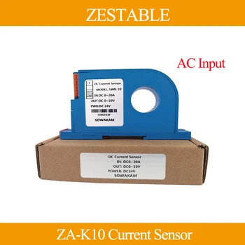 Преобразувател електрически ток Хол ZA-K10 AC 0-1000A, вход 0-10 В, 4-20 мА, конвертор RS485