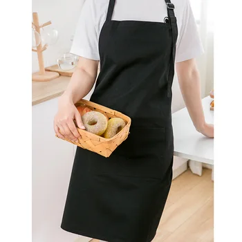 Престилка Домакински кухня стягане от чист памук фурна домакинът Кафене дизайн нокти без ръкави с логото на дамски работни облекла