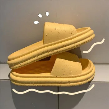 Прости модерен Чифт чехли битови нескользящих на износоустойчивост и леки, Удобни хавлиени обувки Дамски чехли