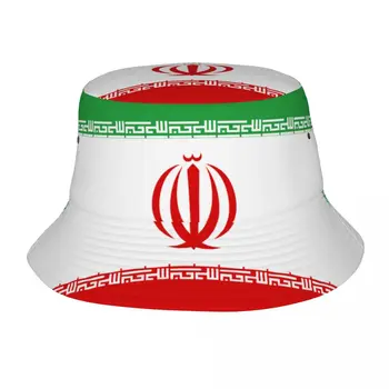 Рибарска шапка унисекс, шапка-боб, флаг на Иран, хип-хоп Gorros, Панама, ветрозащитная градинска панама