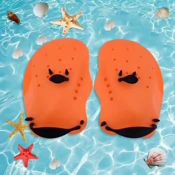 Ръкавици за гмуркане с еластични перепонками за плуване, водоустойчиви леки многократна употреба портативни принадлежности принадлежности за обучение