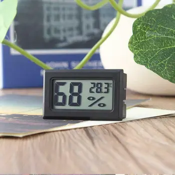 Сензор LCD Цифров Влага Бял Датчик за Температура Мини-Влагомер Кухня|Кухненски прибори|Къща|Офис|, Баня