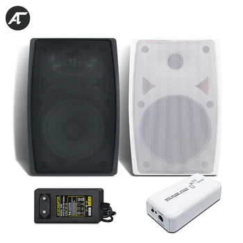 Система за фонова музика за домашно кино, Мини усилвател Bluetooth с монтиран на стената високоговорител с мощност 20 W, комплект стереодинамиков за жилищни помещения