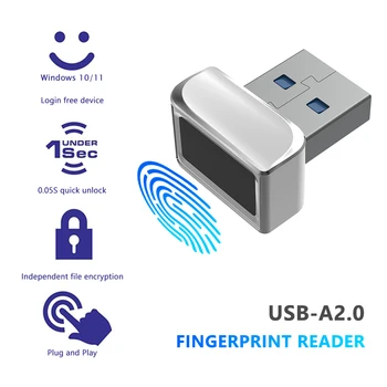Скенер отключване на USB-замък от с сплав, мини-модули вход в системата, Сейф, многоезичен интерфейс, удобен, преносим лаптоп КОМПЮТЪР