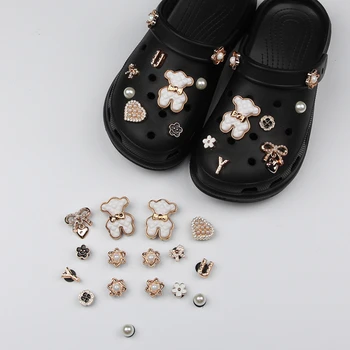 Сладко Бяло Мече, Аксесоари за обувки, определени шармов Crocs за момичета, момчета, Детски обувки, декорация във формата на Шарма Croc JBIZ
