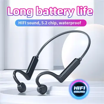 Слушалки с костна проводимост KS19 TWS, Bluetooth-съвместими безжични слушалки с микрофон, звук на Hifi, водоустойчива спортна музикални слушалки