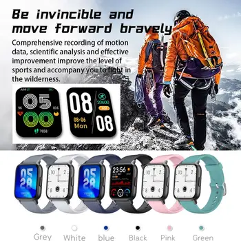 Смарт часовници QS16 Pro за мъже, които отговарят на повиквания, фитнес тракер, калкулатор, женски умни часовници за телефона на Apple Android с HD-дисплей M0I9