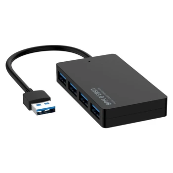 Спецификацията за USB hub 5 Gbit/с 3.0, 4 порта, USB сплитер, адаптер за захранване на PC, лаптоп