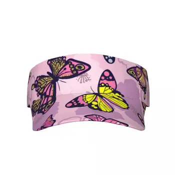 Спортни слънчеви шапки с козирка Butterfly, сензорни обков, спортни шапки на открито, регулируеми слънчеви шапки за мъже и жени