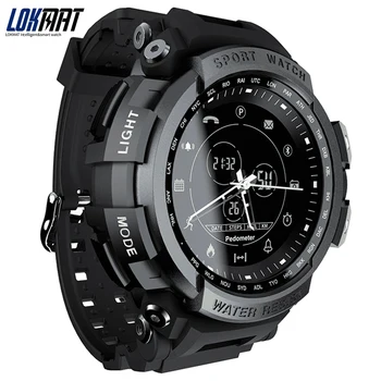 Спортни смарт часовници LOKMAT, професионален водоустойчив Bluetooth-напомняне, за да се обадите, цифров мъжки часовник SmartWatch за Android и ios