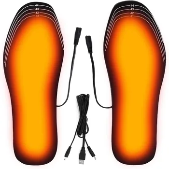 Стелки за обувки с USB Нагряване, Електрически Топло за краката, Топло на краката, подложка за чорапи, Зимни спортове на открито, Греющая Стелка, Зимата е Топло