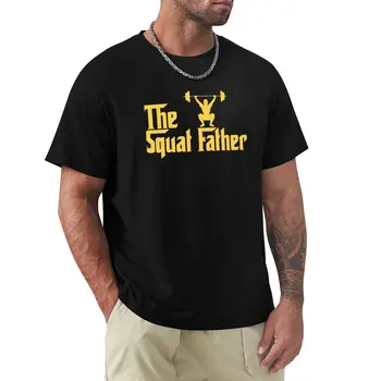 Тениска The Squat Father, реколта тениска, ново издание, тениска с къс ръкав, мъжки t-shirt