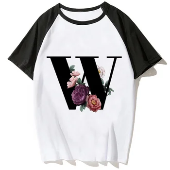 Тениска с 26 писмото принтом, дамски лятна забавна тениска с графичен дизайн, дамски дрехи y2k