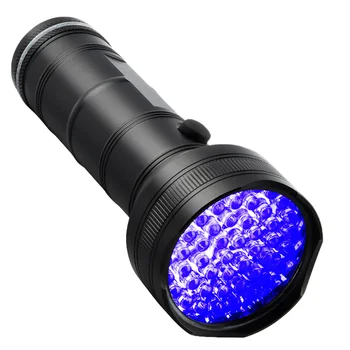 Фенерче, черен на цвят, с 51 на led Blacklight, ултравиолетово фенерче (черен)