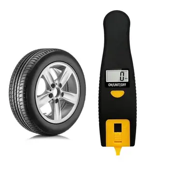 Цифров манометър за налягането в гумите 2-в-1, Цифрови датчици за налягане в гумите 100 паунда на квадратен инч, 4 настройки, Въздушен манометър за Налягането в гумите, Цифрова шина