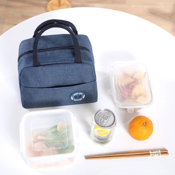 Чанта за обяд за пикник, пътуване, термосумка за закуска, множество чанта-хладилник с цип за работа, къмпинг