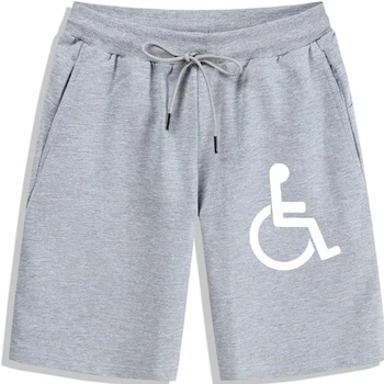 Шорти за инвалиди за мъже, къси панталони от памук, с принтом, къси Панталони за инвалиди голям размер от чист памук