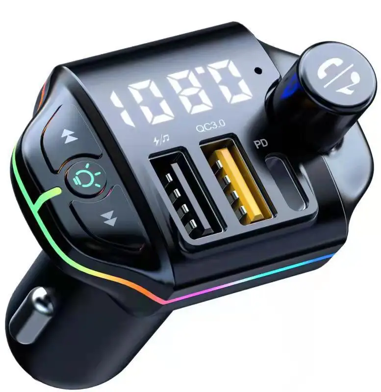 Автомобилен Bluetooth плейър A10 3.1 A, Запалки, зарядно за кола PD, зарядно за кола с два USB, FM трансмитер2