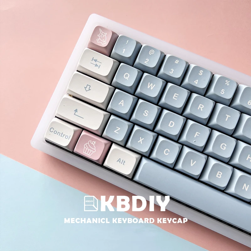 KBDiy XDA Profile PBT Keycaps, Сладки Розови Шапки по поръчка 134 Капачка за ключове, комплект за механична геймърска клавиатура Castle in the Sky4