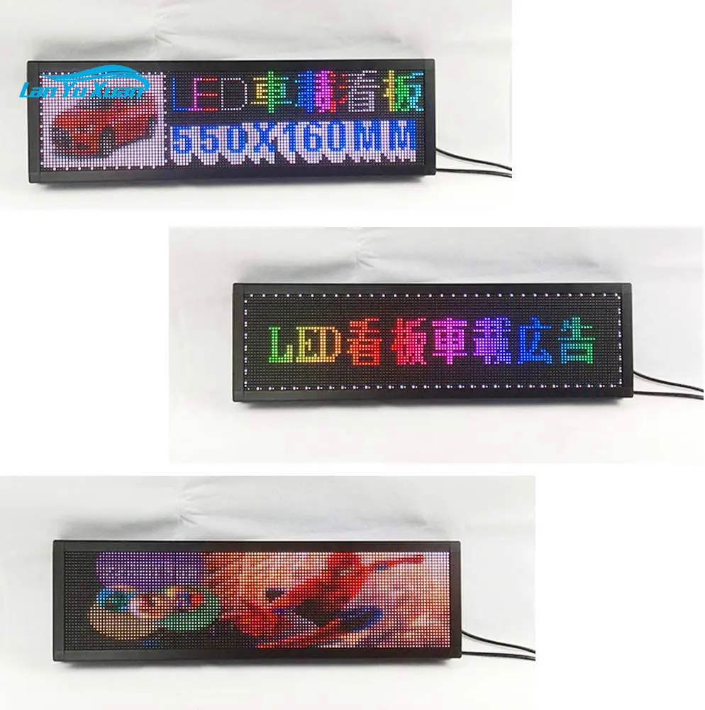 12v Автомобилен P4MM 32* 128 Пиксела RGB led знак пълноцветен програмируем превъртане информация Мултифункционална led панел на дисплея такси5