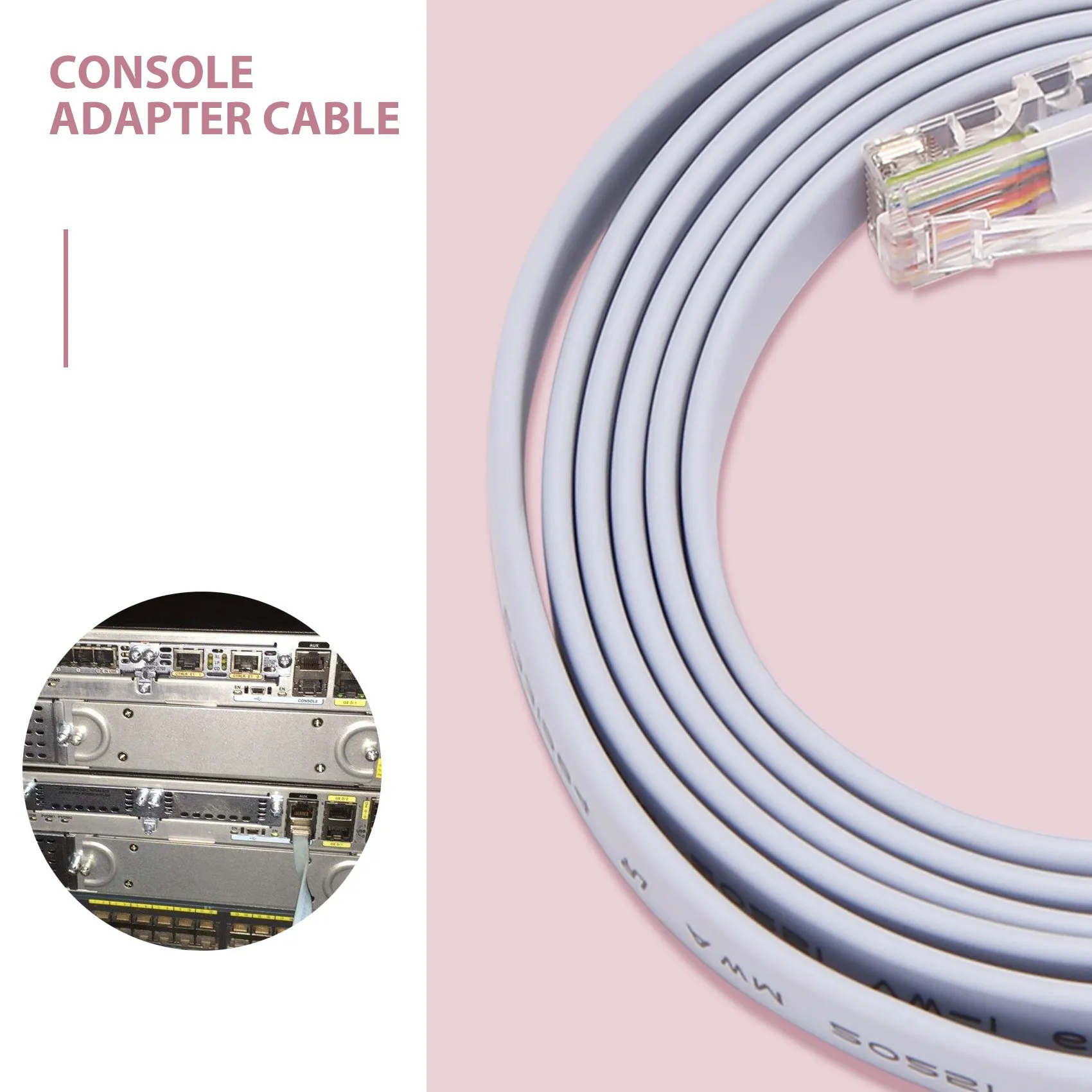 USB към RJ45 за Cisco USB кабела на конзолата FTDI 7446642418352