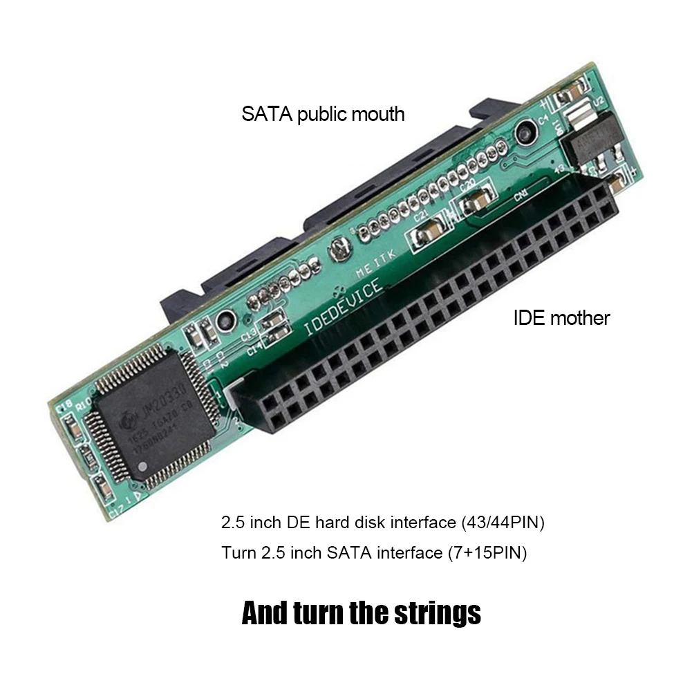 1,5 Gbit/s, 44-пинов SATA 2,5 за IDE 2.5 за твърдия диск, адаптер за твърд диск ATA 133 100, DVD, CD, сериен твърд диск3