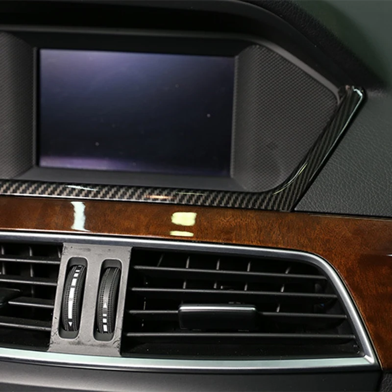 Карбоновое влакна, автомобилен волан, инструментално табло, тампон на рамката за Mercedes Benz C Class W204 2011 2012 20135