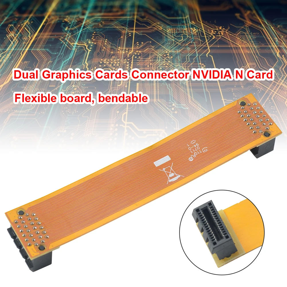 NVIDIA N Card Двойна видеокарта за SLI Bridge Конектор за видео карти Crossfire Wire1